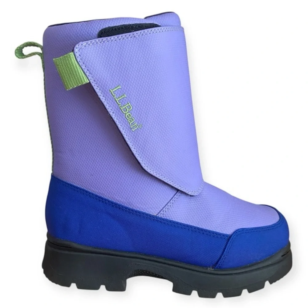 L.L. Bean Purple Retro Colorblock Insulated Waterproof Winter Snow Boots 4